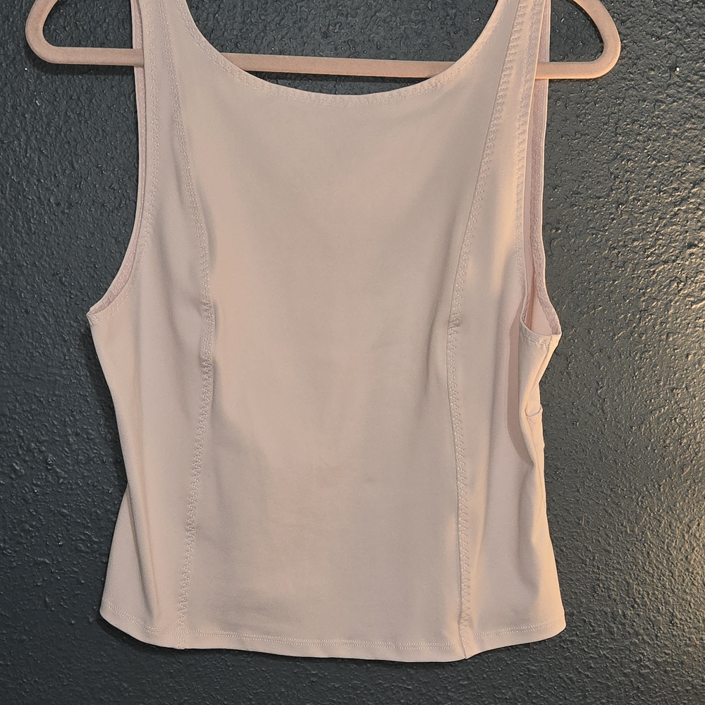 Free People Pink Fitted Sleeveless Tank Top